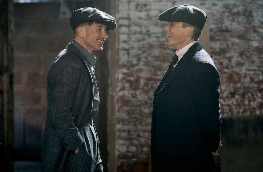 Barry Keoghan and Cillian Murphy in the Peaky Blinders movie